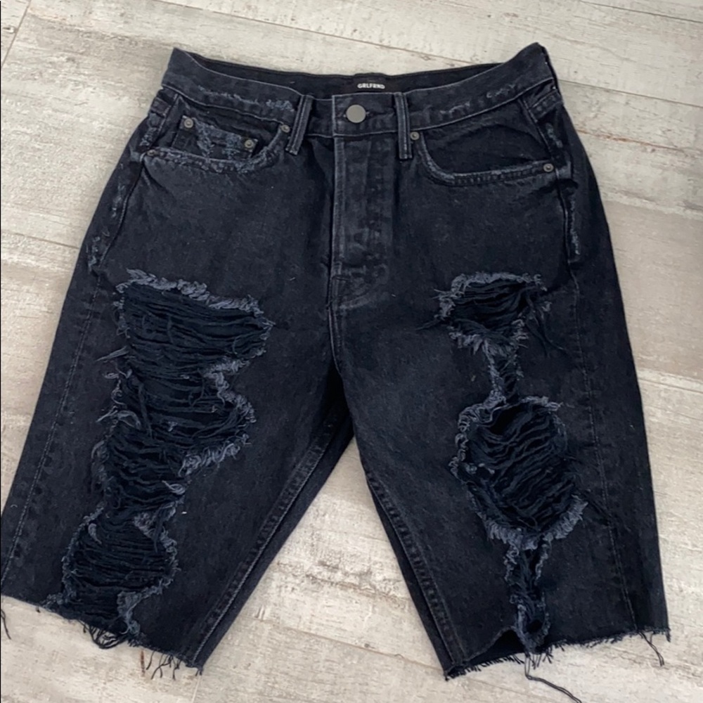 GRLFRND BLACK BIKER SHORTS